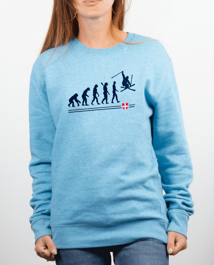 Pull Femme Bleu Ciel evo ski