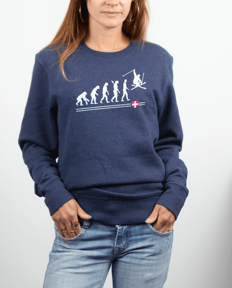 Pull Femme Bleu Jean Evo Ski