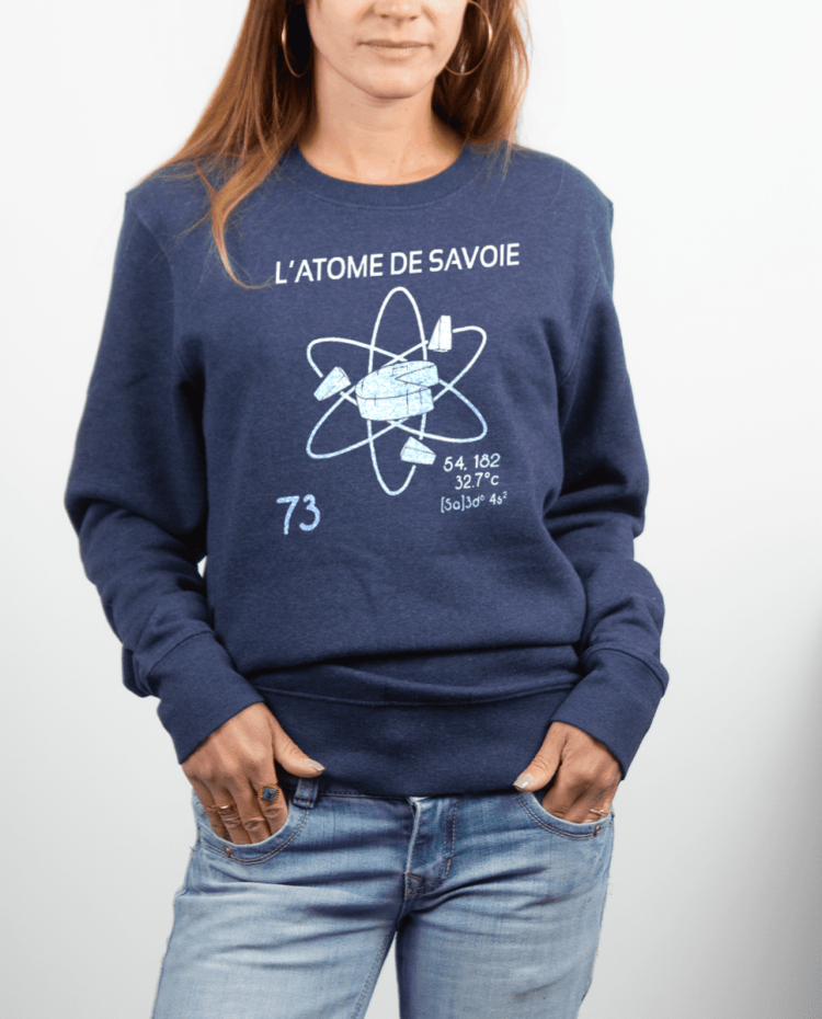 Pull Femme Bleu Jean atome de savoie 73