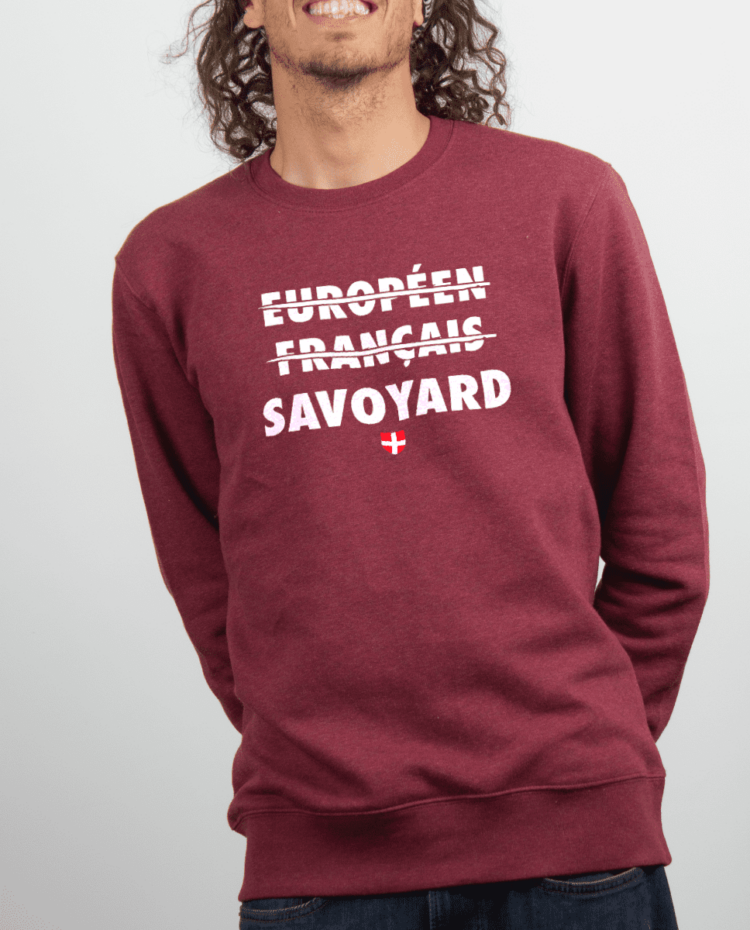 Pull Homme Bordeau EUROPEEN FRANCAIS SAVOYARD