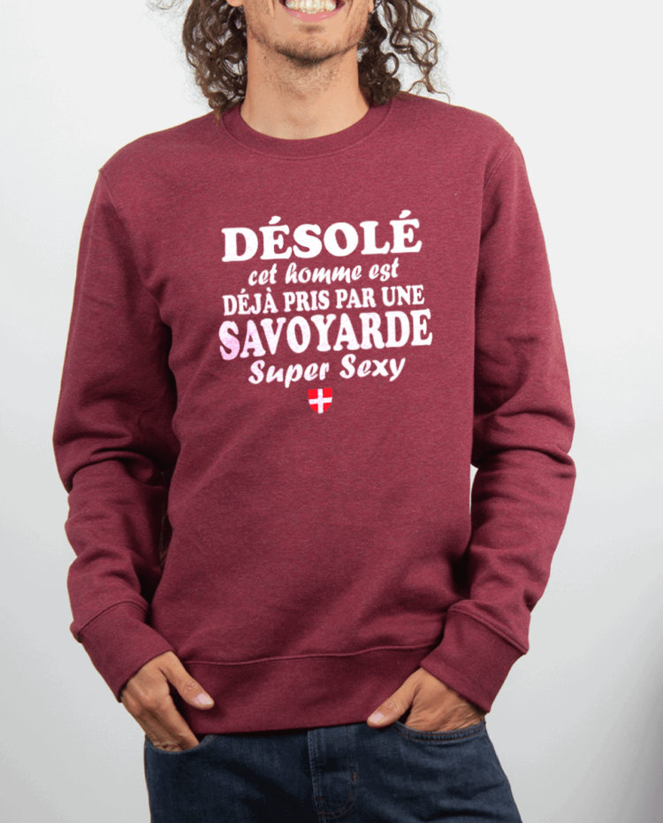 Pull Homme rouge Bordeau HOMME DEJA PRIS PAR UNE SAVOYARDE