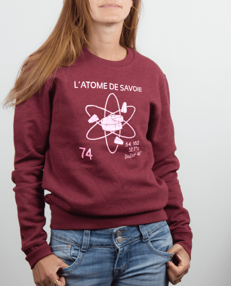 Pull femme Bordeau atome de savoie 74