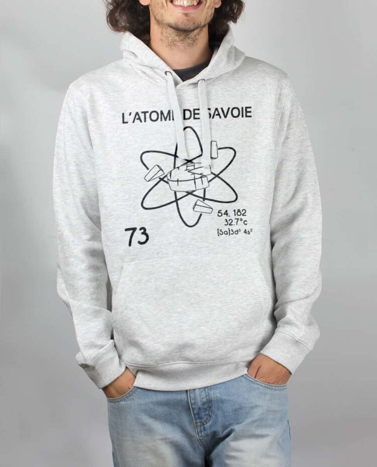 Sweat Blanc homme Atome de savoie 73