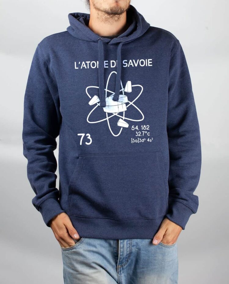 Sweat Bleu chine homme Atome de savoie 73