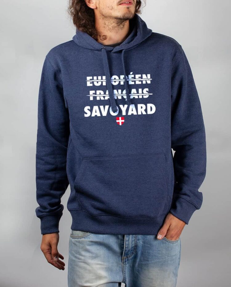 Sweat Bleu chine homme Europeen francais savoyard