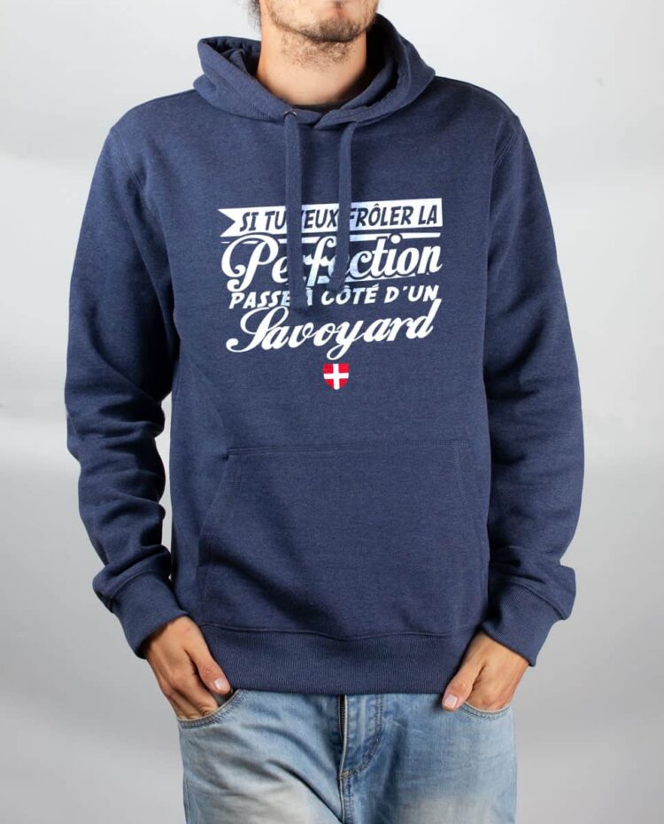 Sweat Bleu chine homme frole la perfection savoyard