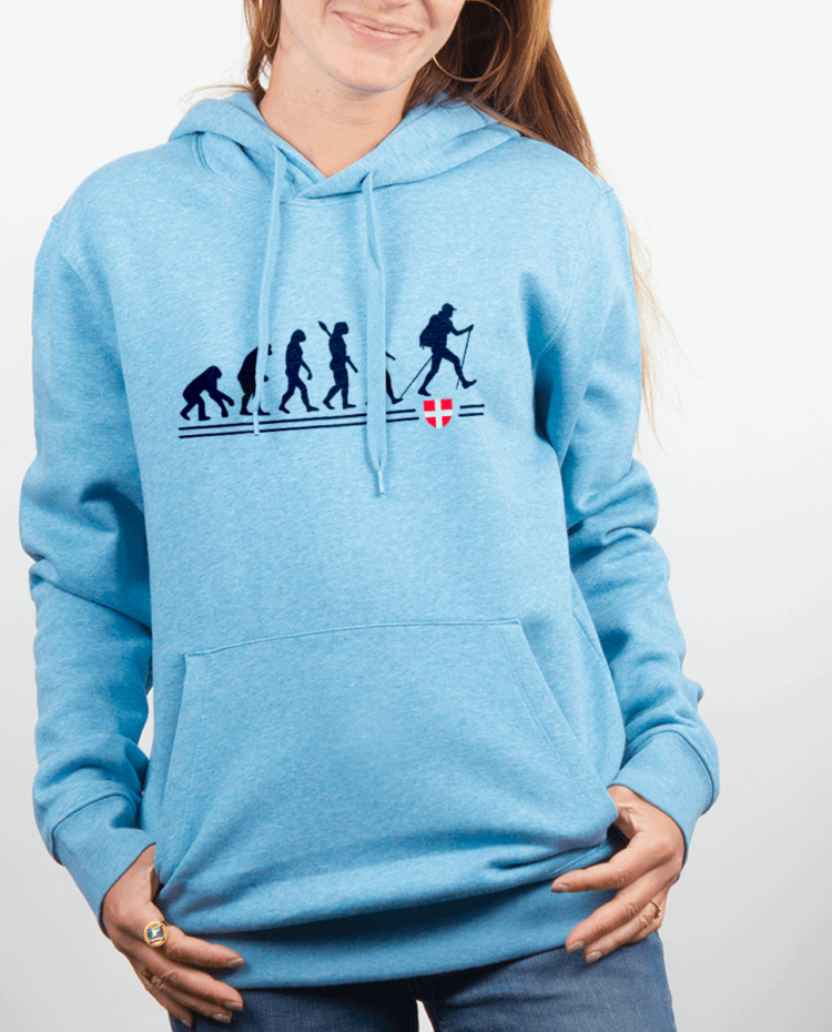 Sweat Femme Bleu Ciel EVOLUTION RANDONNEUR