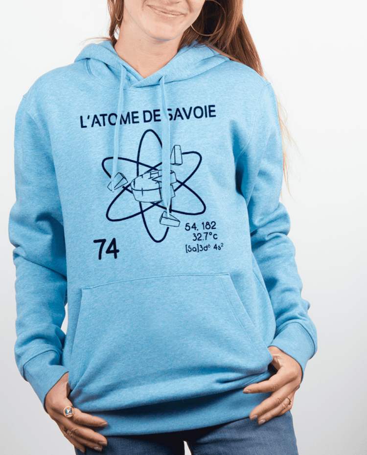 Sweat Femme Bleu Ciel atome de savoie 74