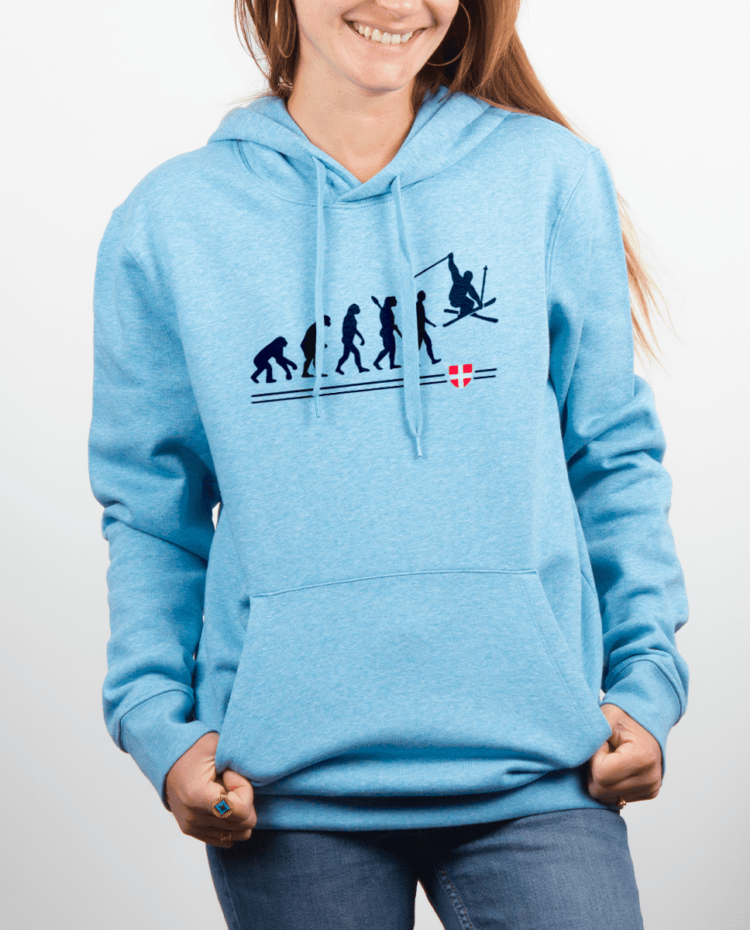 Sweat Femme Bleu Ciel evo ski