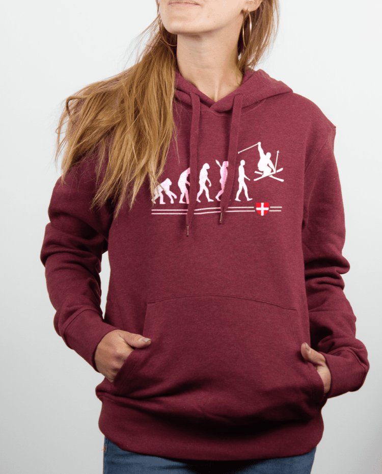 Sweat Femme Bordeau Evo Ski