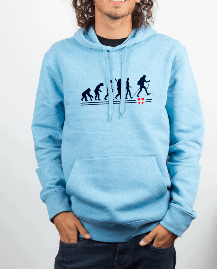 Sweat Homme Bleu ciel EVOLUTION RANDONNEUR