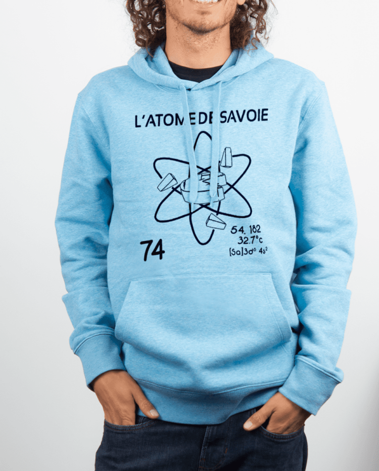 Sweat Homme Bleu ciel atome de savoie 74