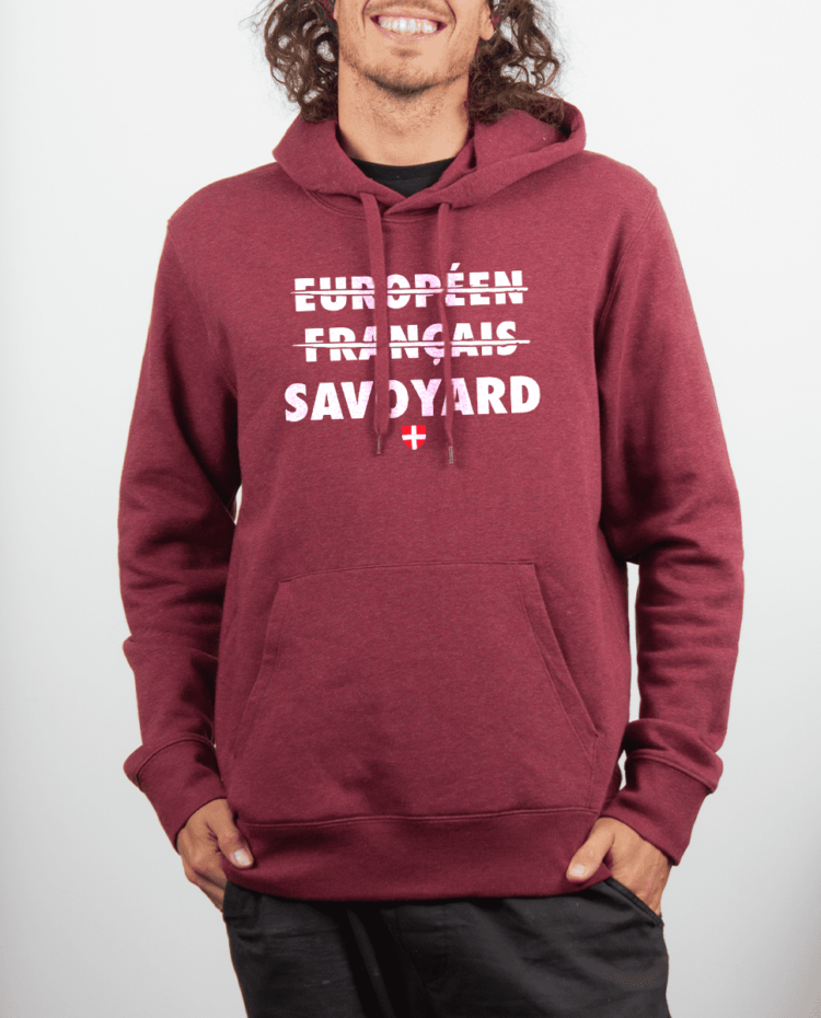 Sweat Homme Bordeau EUROPEEN FRANCAIS SAVOYARD