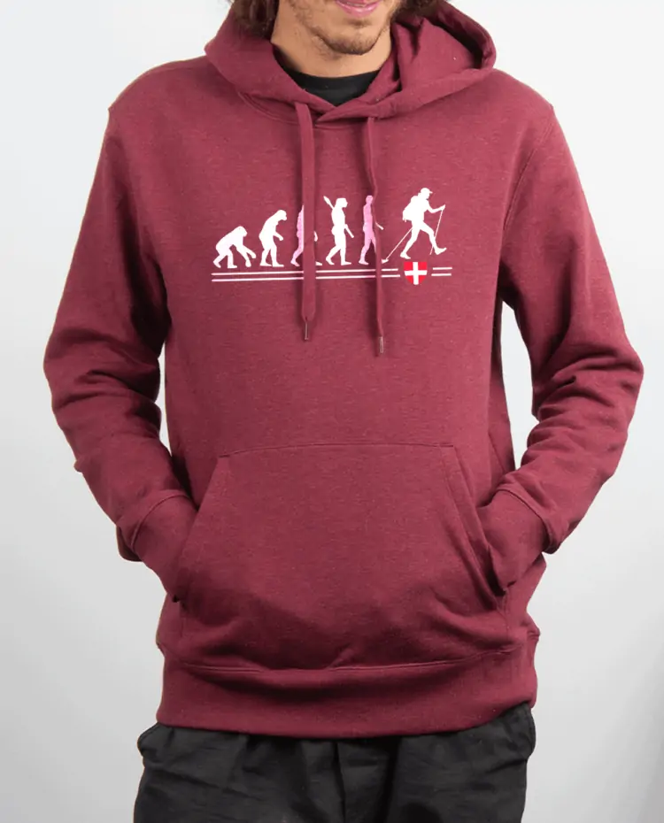 Sweat Homme Bordeau EVOLUTION RANDONNEUR