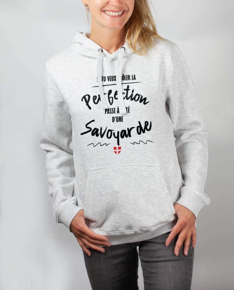 Sweat blanc femme frole la perfection savoyarde