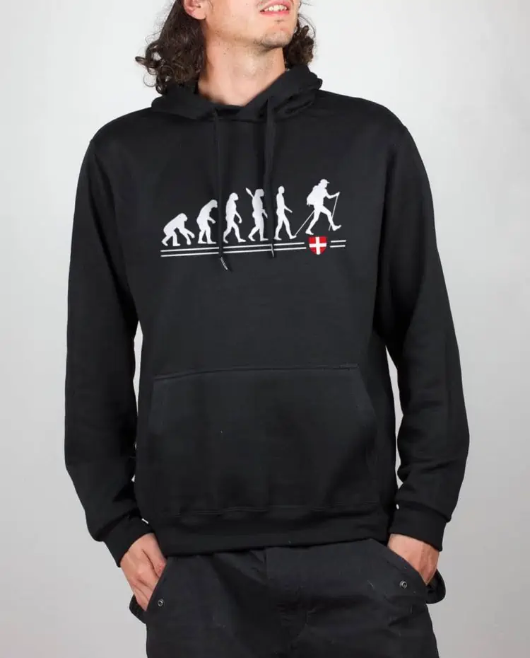 Sweat noir homme evolution randonnee