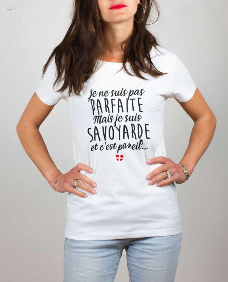 T shirt blanc femme Parfaite Savoyarde