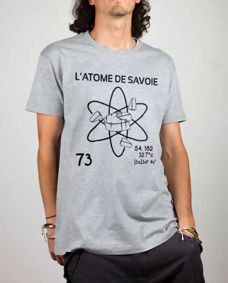 T shirt gris homme Atome de savoie 73