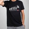 T shirt noir homme Evolution Ski