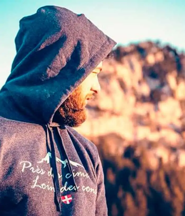sweat homme pres des cimes les savoyards