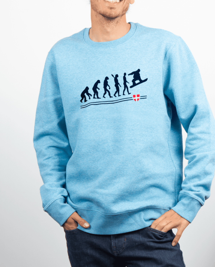 Pull Homme Bleu Ciel Evo Snow