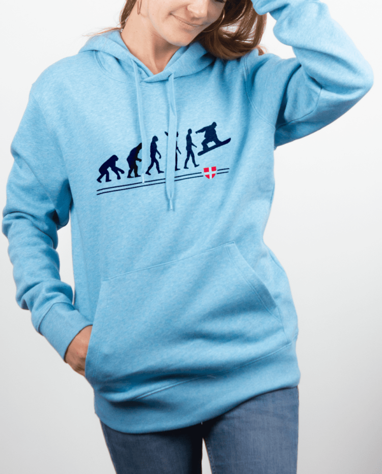 Sweat Femme Bleu Ciel Evo Snow