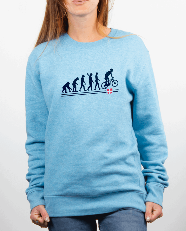 Pull Femme Bleu Ciel EVOLUTION VTT