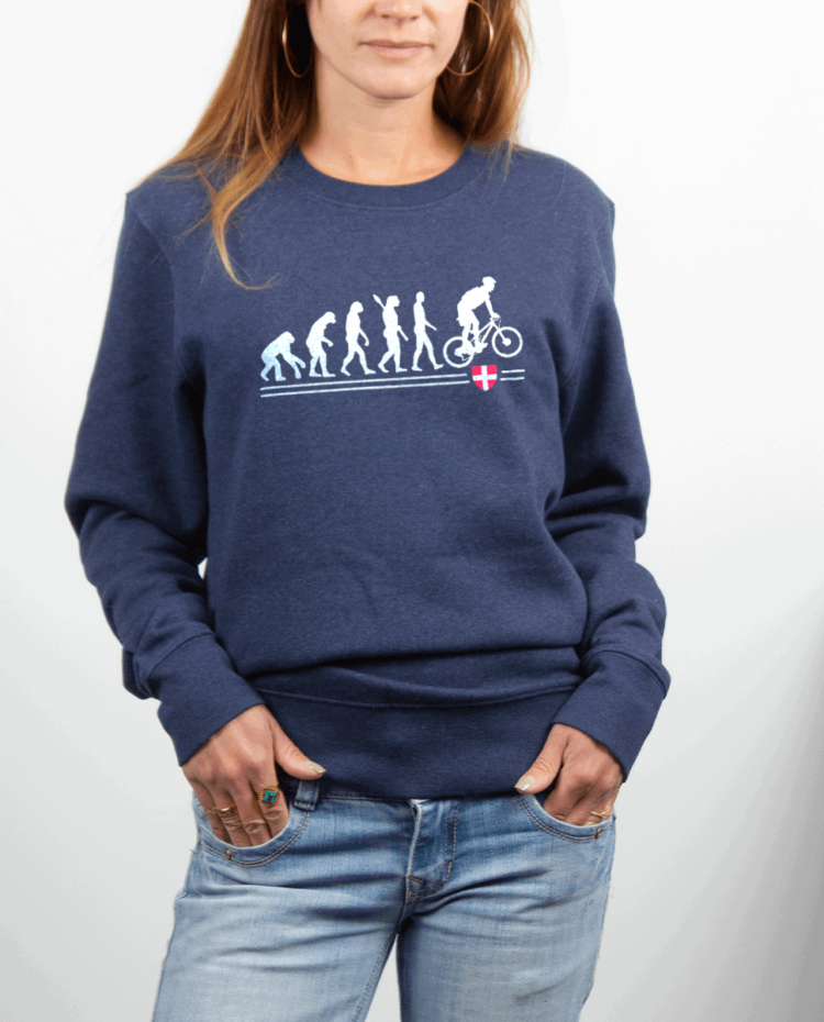 Pull Femme Bleu Jean EVOLUTION VTT