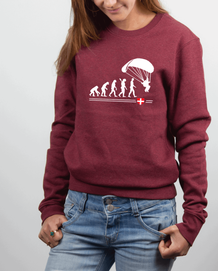 Pull Femme Bordeau EVOLUTION PARAPENTE