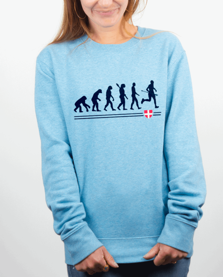 Pull Femme bleu ciel EVOLUTION TRAIL