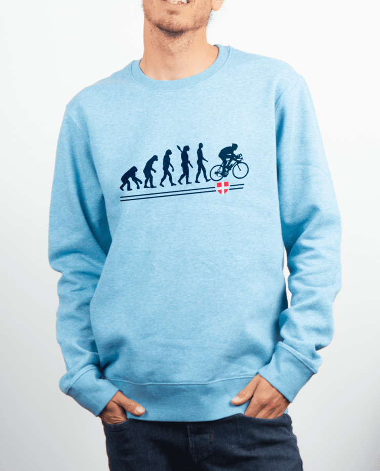 Pull Homme Bleu Ciel Evo Cycliste