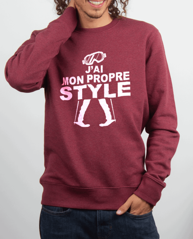 Pull homme Bordeau JAI MON PROPRE STYLE