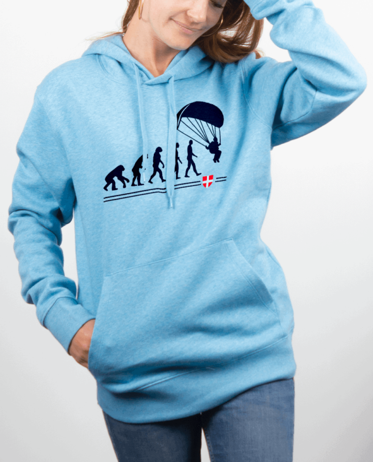 Sweat Femme Bleu Ciel EVOLUTION PARAPENTE