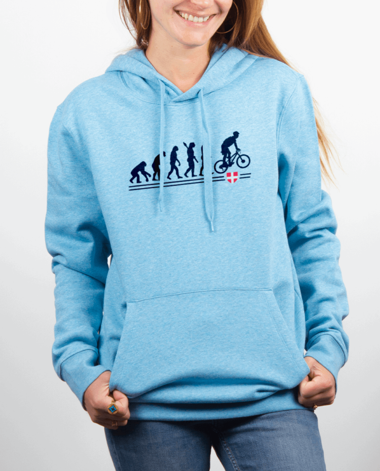 Sweat Femme Bleu Ciel EVOLUTION VTT