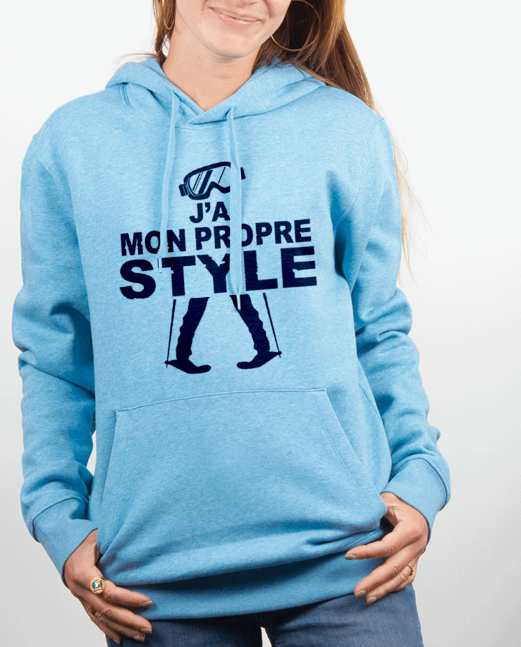 Sweat Femme Bleu Ciel JAI MON PROPRE STYLE