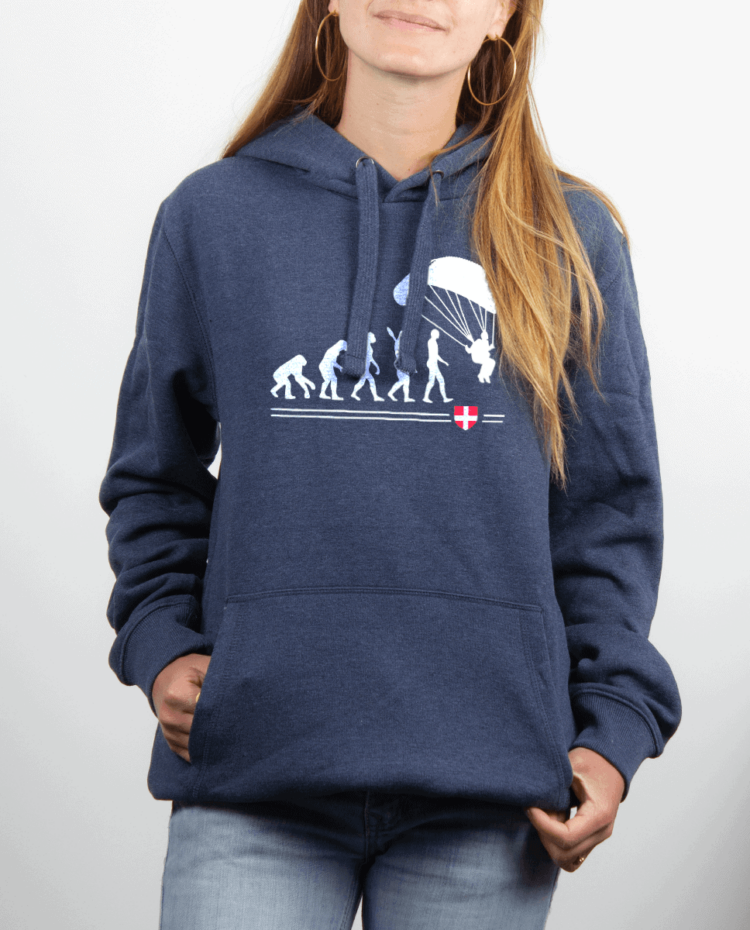 Sweat Femme Bleu Jean EVOLUTION PARAPENTE