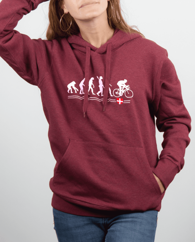 Sweat Femme Bordeau Evo Cycliste