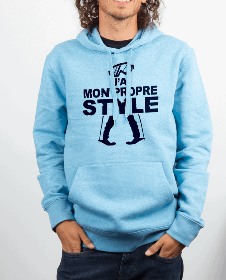 Sweat Homme Bleu ciel JAI MON PROPRE STYLE