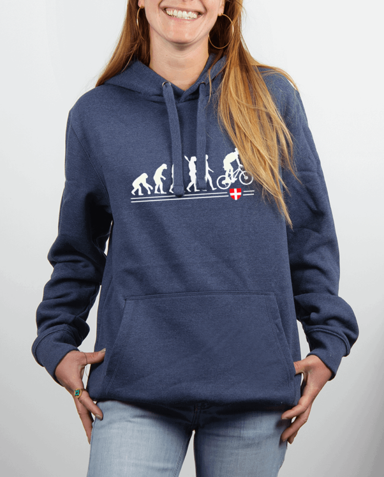 Sweat femme Bleu Jean EVOLUTION VTT