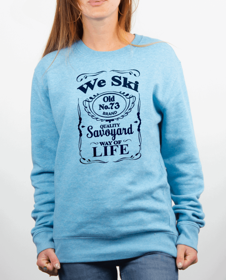 Pull Femme Bleu Ciel WE SKI 73