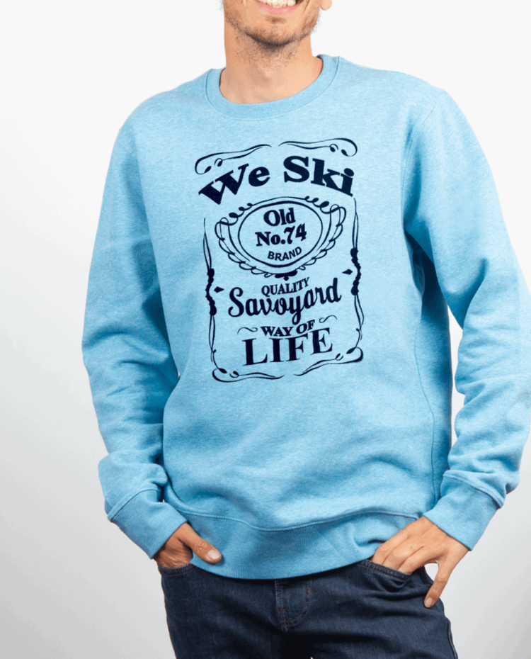 Pull Homme Bleu Ciel WE SKI 74