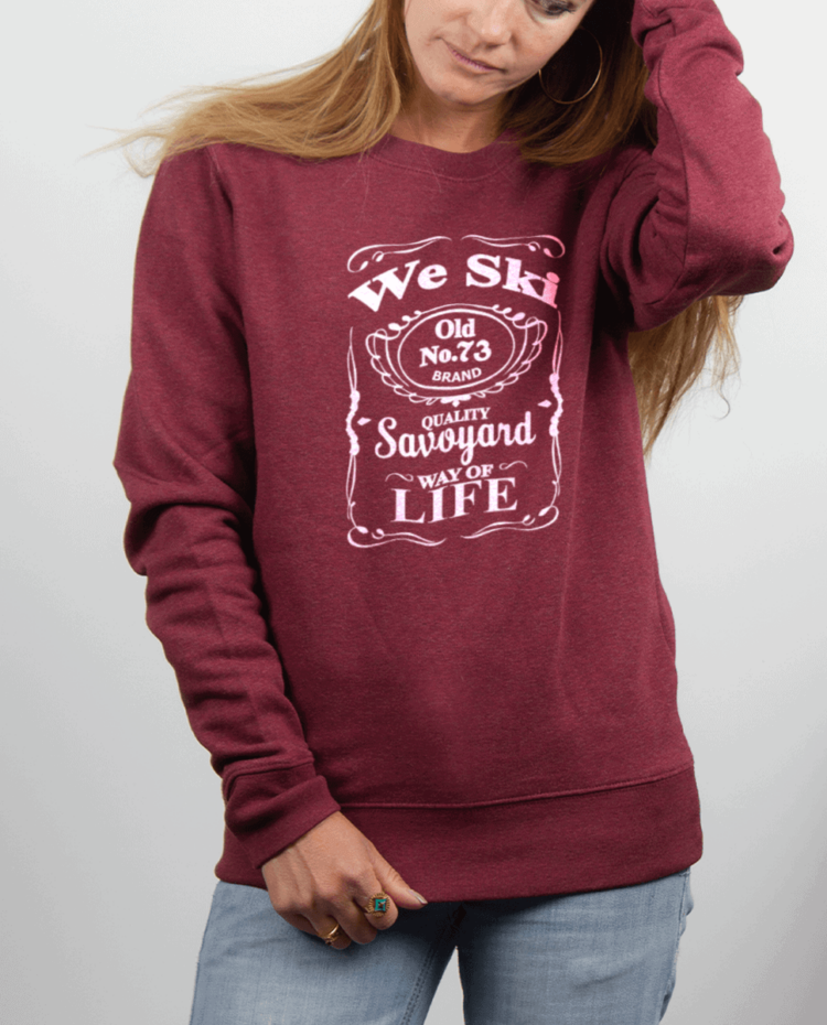 Pull femme rouge Bordeau WE SKI 73