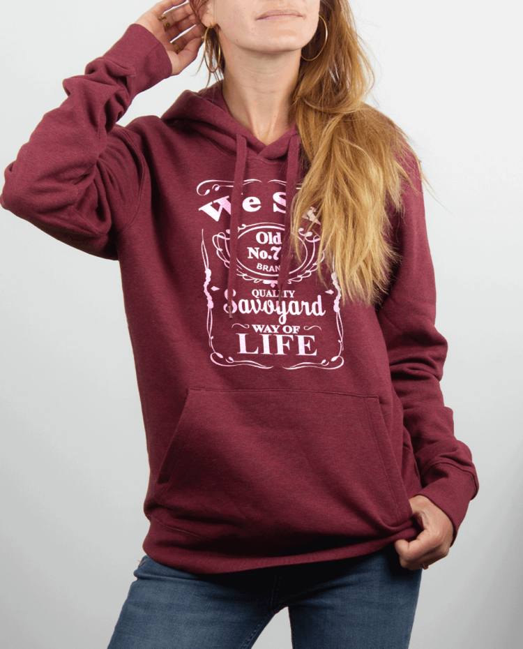 Sweat Femme rouge Bordeau WE SKI 73