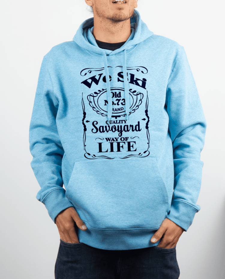 Sweat Homme Bleu ciel WE SKI 73