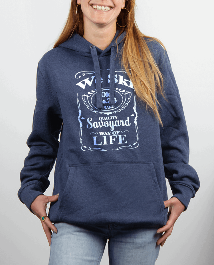 Sweat femme Bleu Jean WE SKI 73