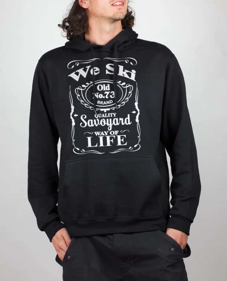 Sweat noir homme We Ski 73