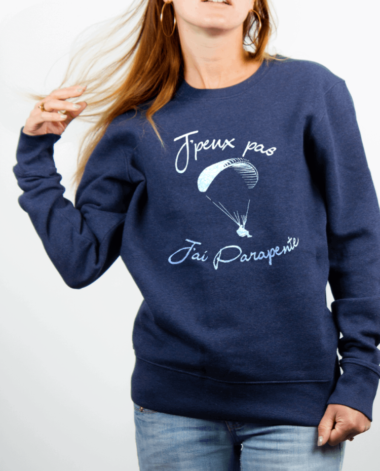 Pull Femme Bleu jean JPEUX PAS JAI PARAPENTE