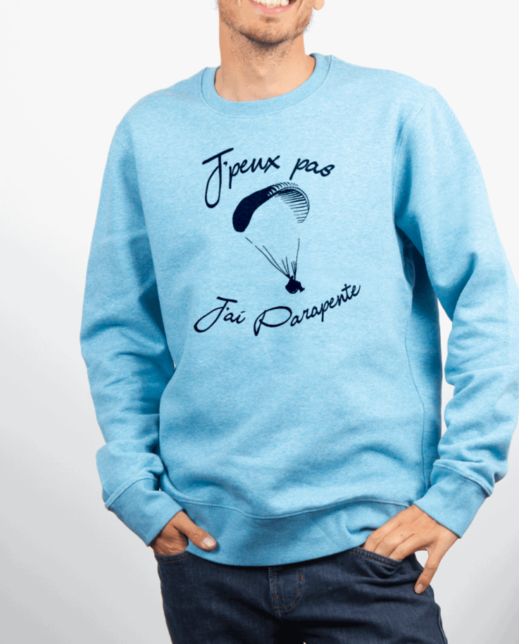 Pull Homme Bleu Ciel JPEUX PAS JAI PARAPENTE