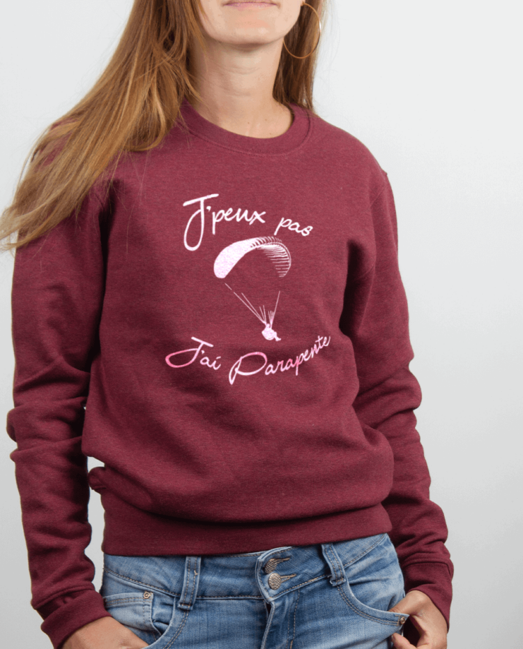 Pull femme Bordeau JPEUX PAS JAI PARAPENTE