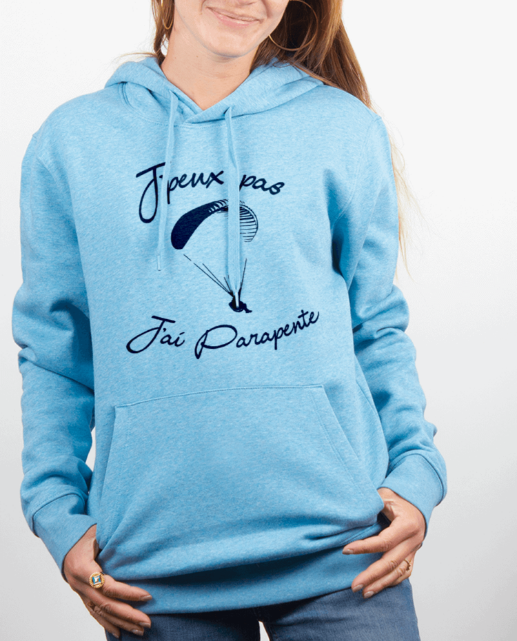 Sweat Femme Bleu Ciel JPEUX PAS JAI PARAPENTE